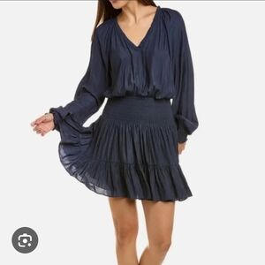 Ramy Brook Navy Long Sleeve Dress